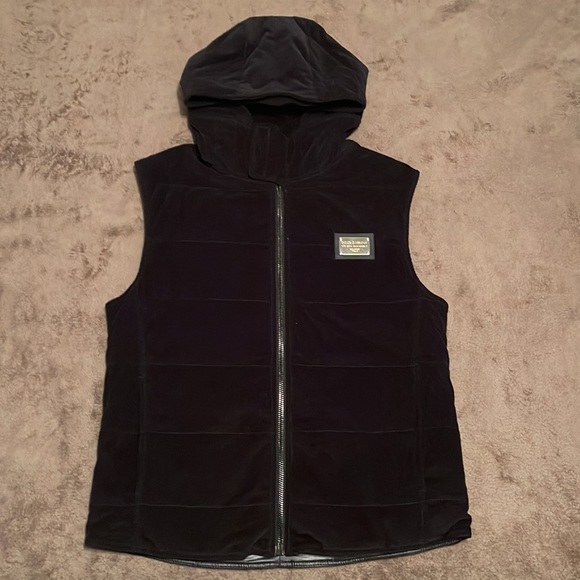 Dolce & Gabbana VIA SAN DAMIANO, 7 Black Reversible Vest - Picture 1 of 10